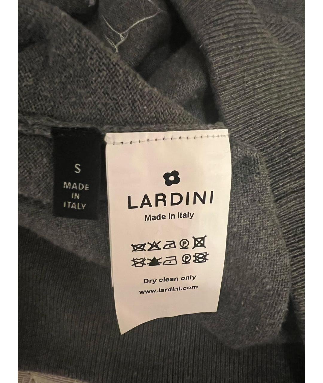 LARDINI Серый хлопковый джемпер / свитер, фото 4