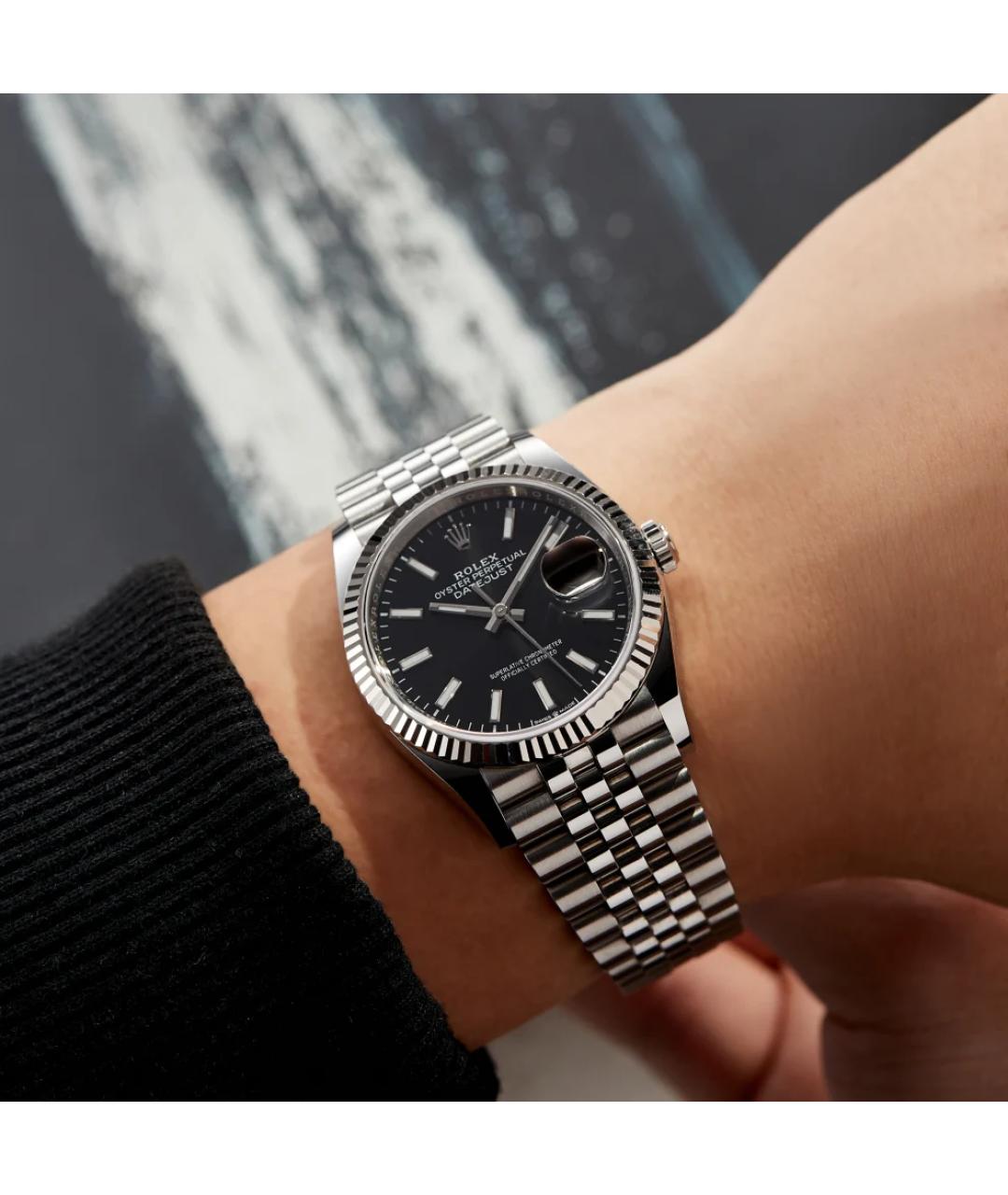 ROLEX Серебряные часы из белого золота, фото 5