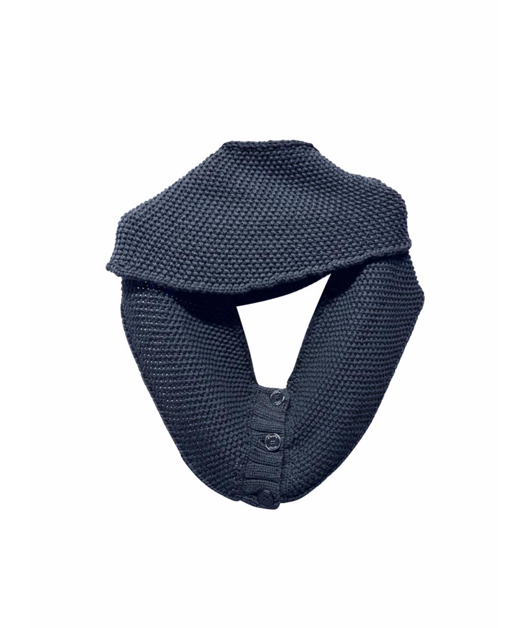 EMILIO PUCCI Черный шерстяной шарф, фото 1