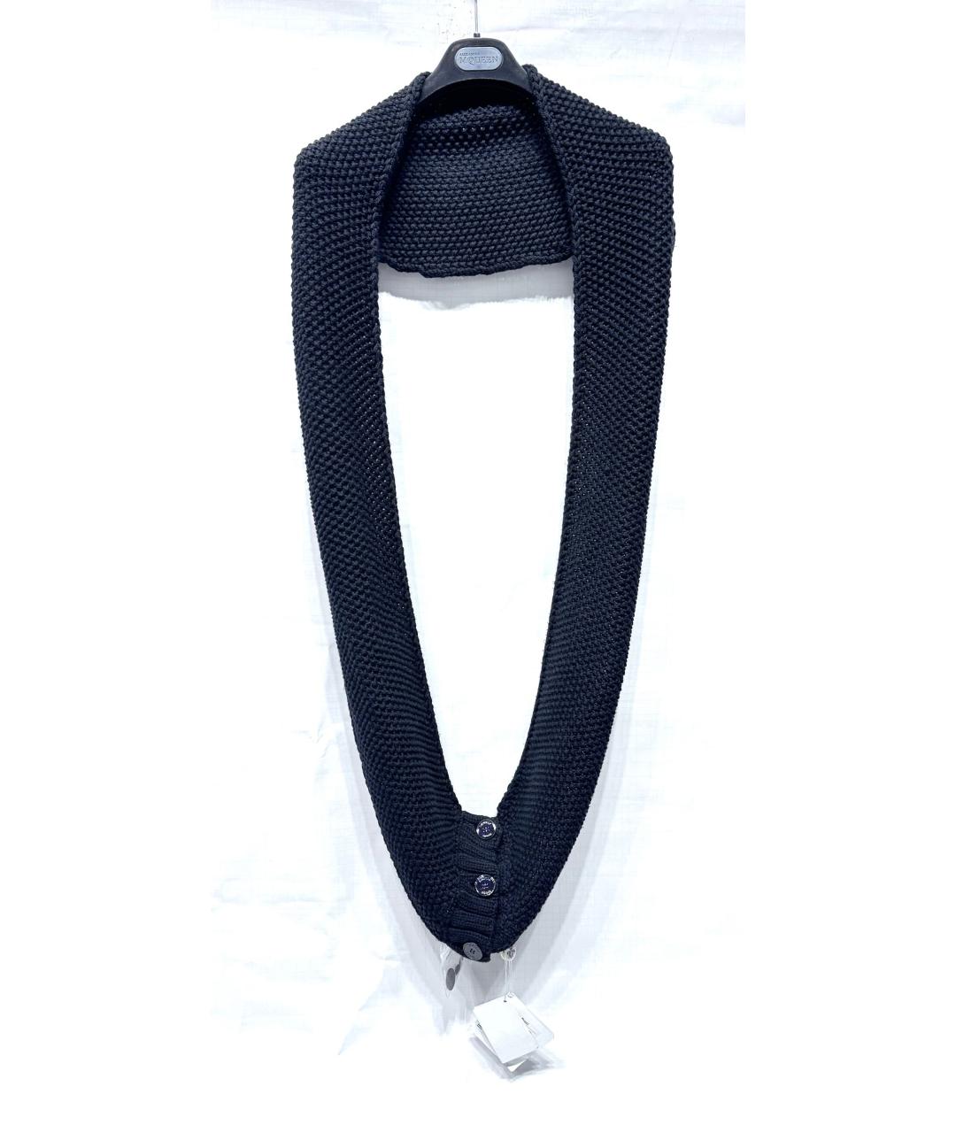 EMILIO PUCCI Черный шерстяной шарф, фото 3