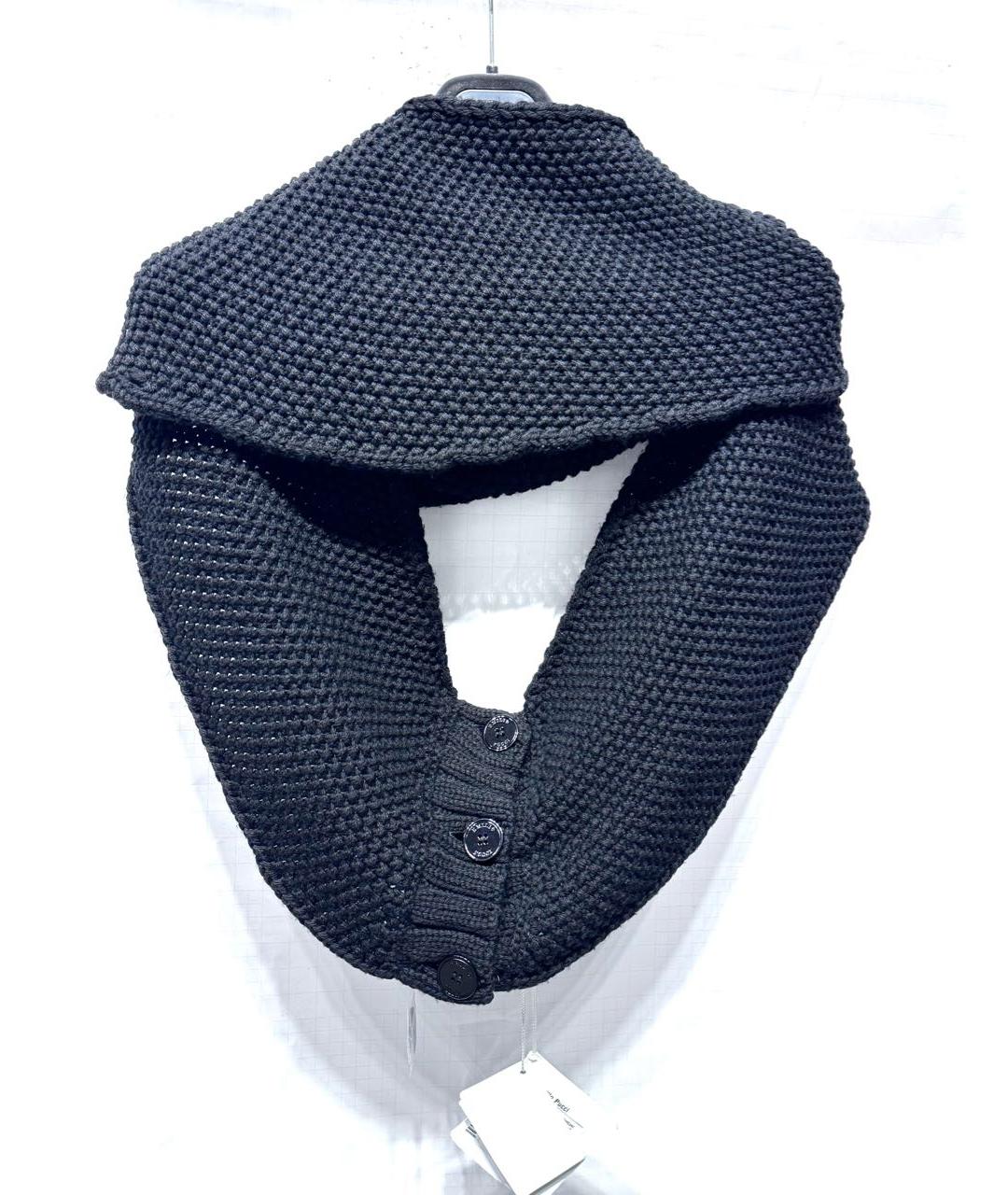 EMILIO PUCCI Черный шерстяной шарф, фото 9