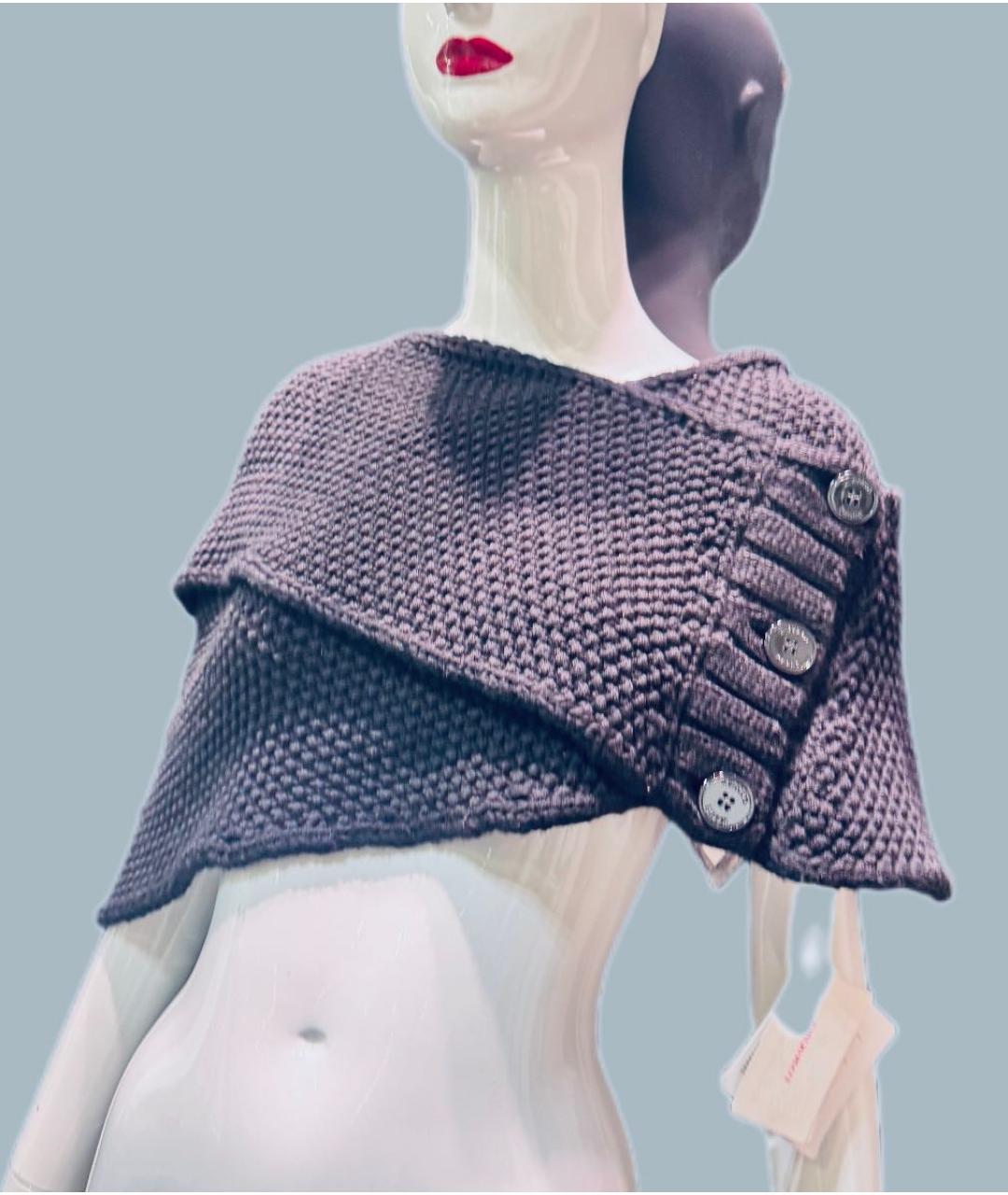 EMILIO PUCCI Черный шерстяной шарф, фото 5