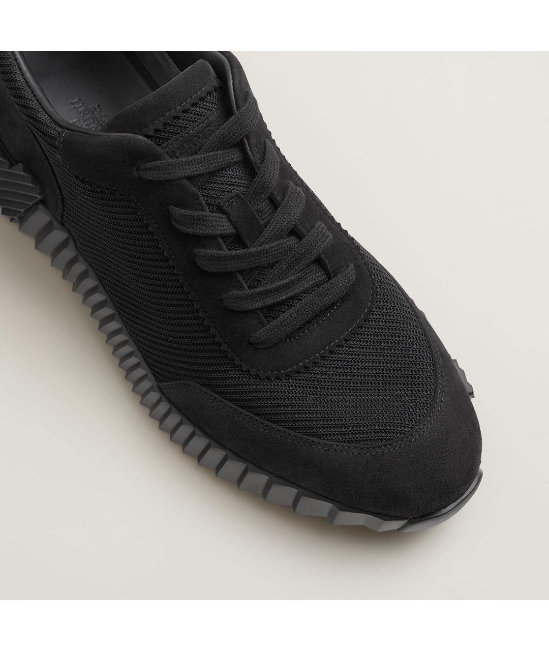 HERMES Черные низкие кроссовки / кеды, фото 5