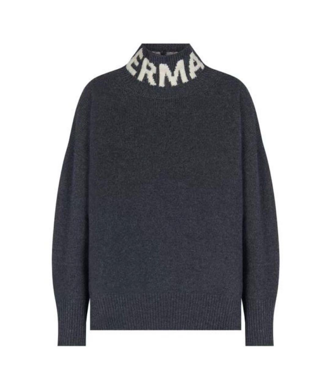 ERMANNO FIRENZE Серый шерстяной джемпер / свитер, фото 1