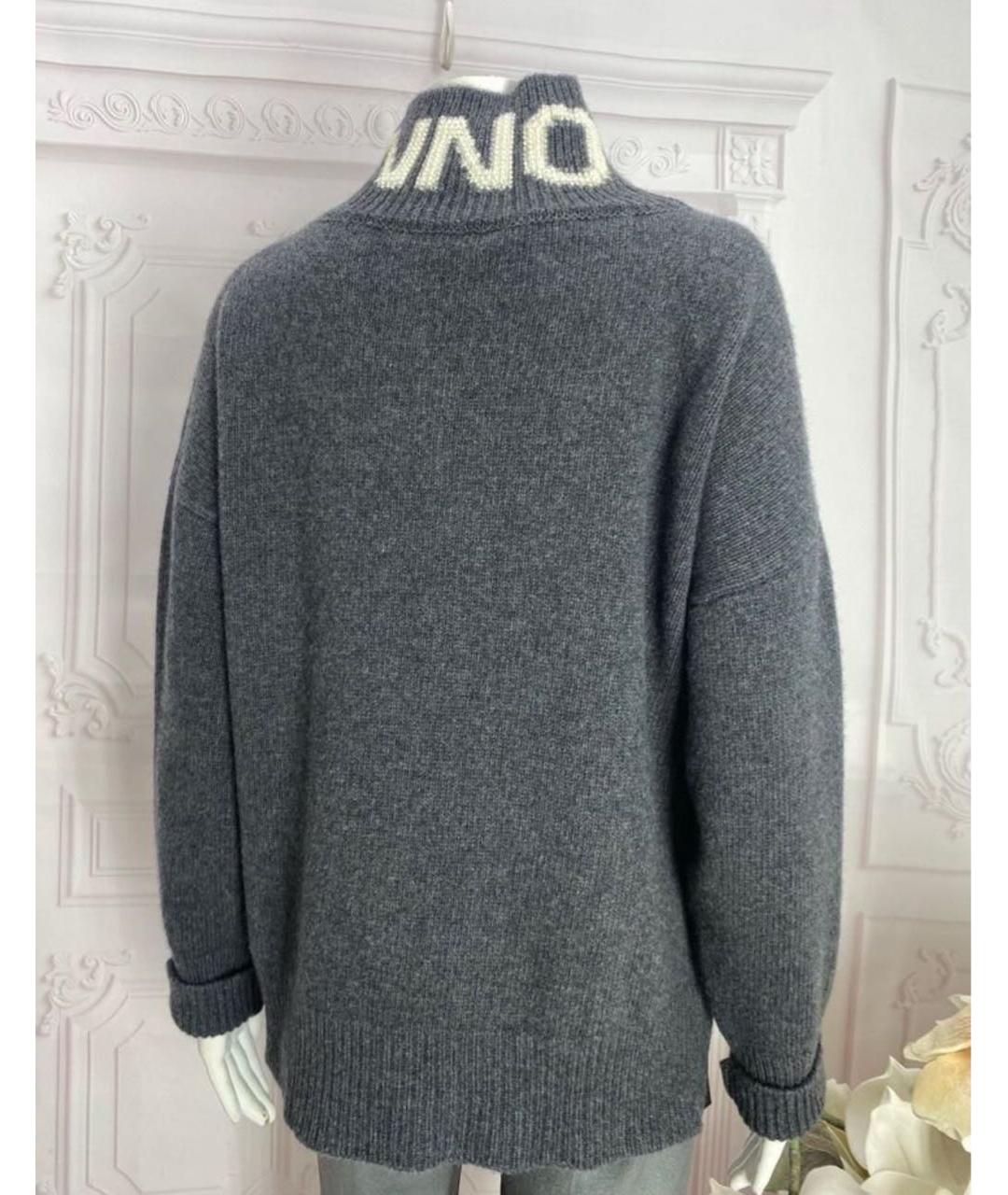 ERMANNO FIRENZE Серый шерстяной джемпер / свитер, фото 8