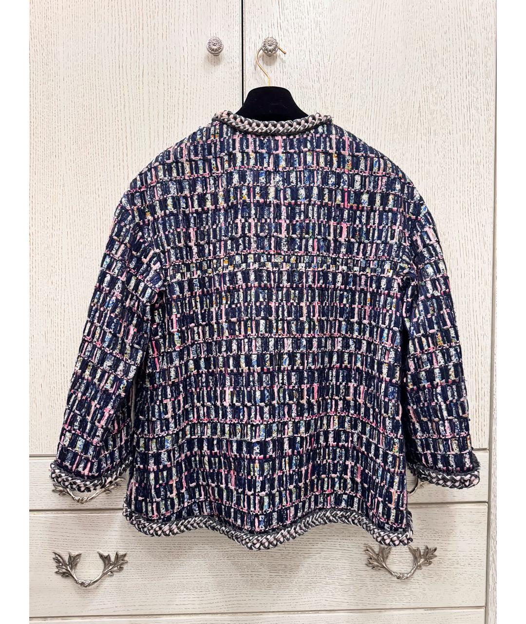 CHANEL Мульти твидовый жакет/пиджак, фото 4