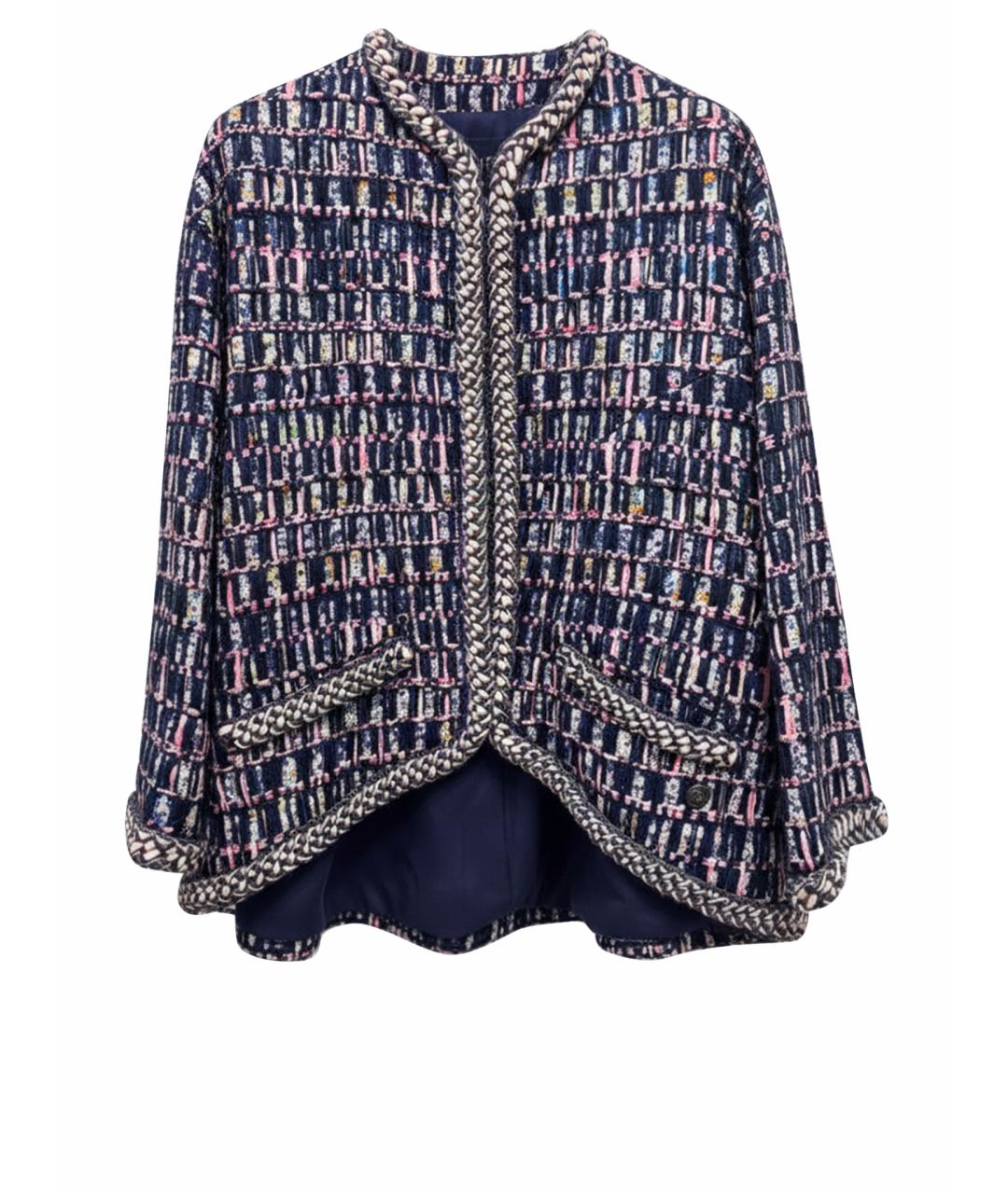 CHANEL Мульти твидовый жакет/пиджак, фото 1