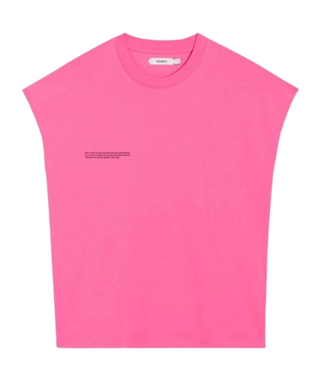 THE PANGAIA Розовая хлопковая футболка, фото 1