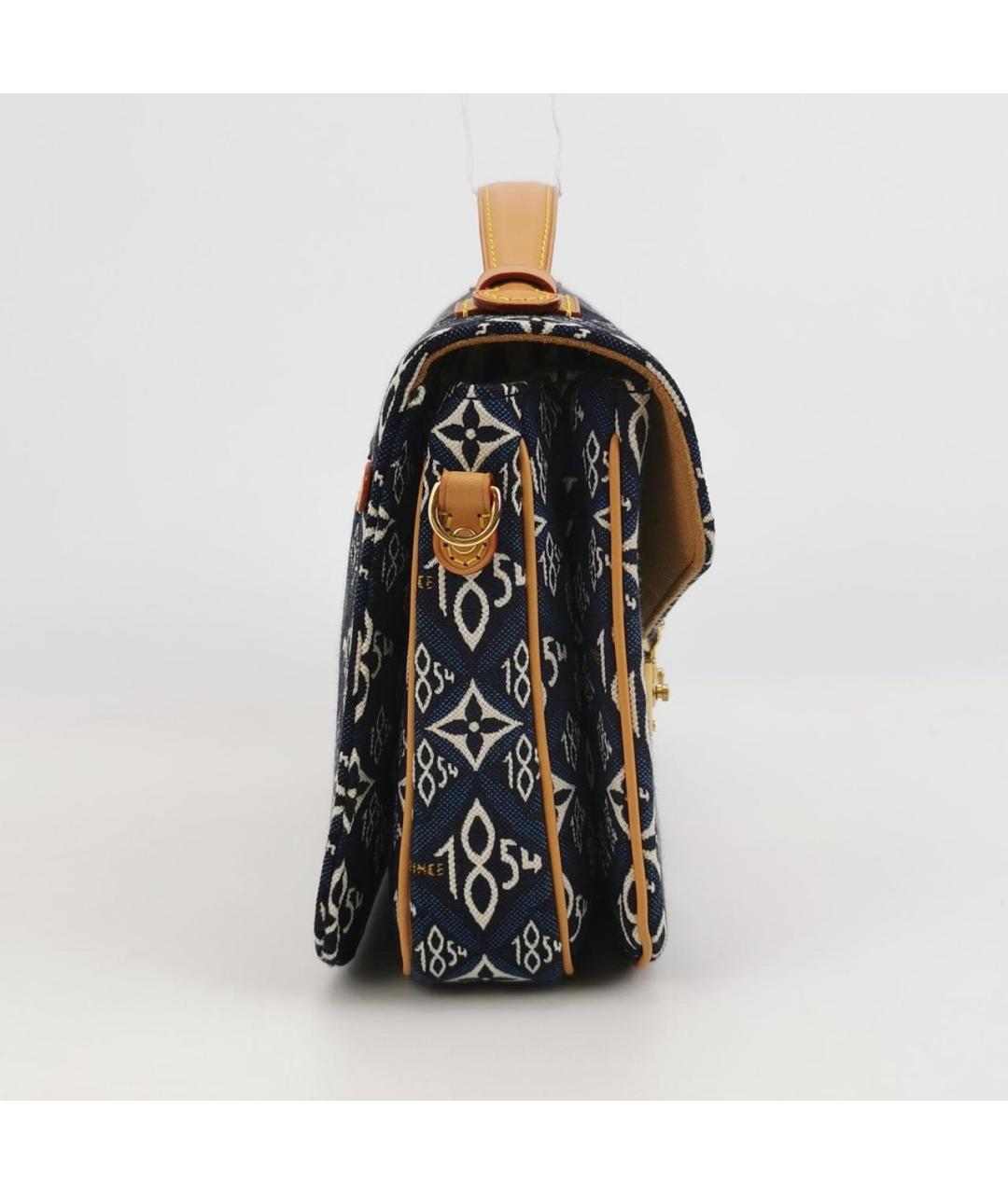 LOUIS VUITTON Синяя кожаная сумка через плечо, фото 3