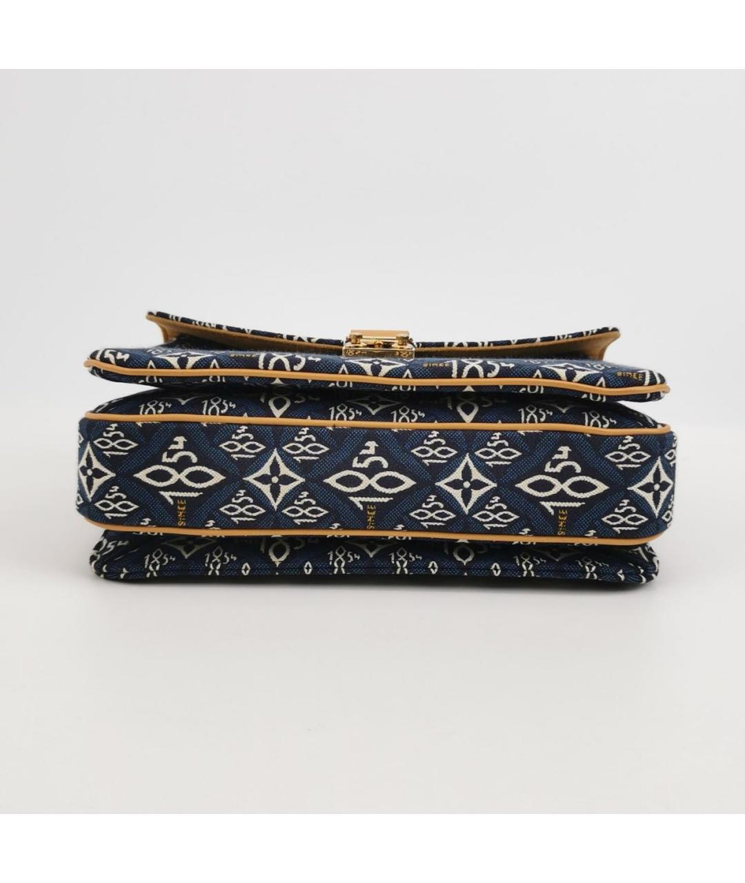 LOUIS VUITTON Синяя кожаная сумка через плечо, фото 5