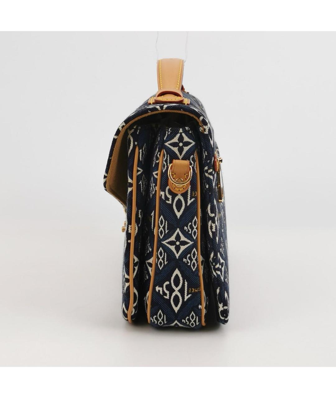 LOUIS VUITTON Синяя кожаная сумка через плечо, фото 2