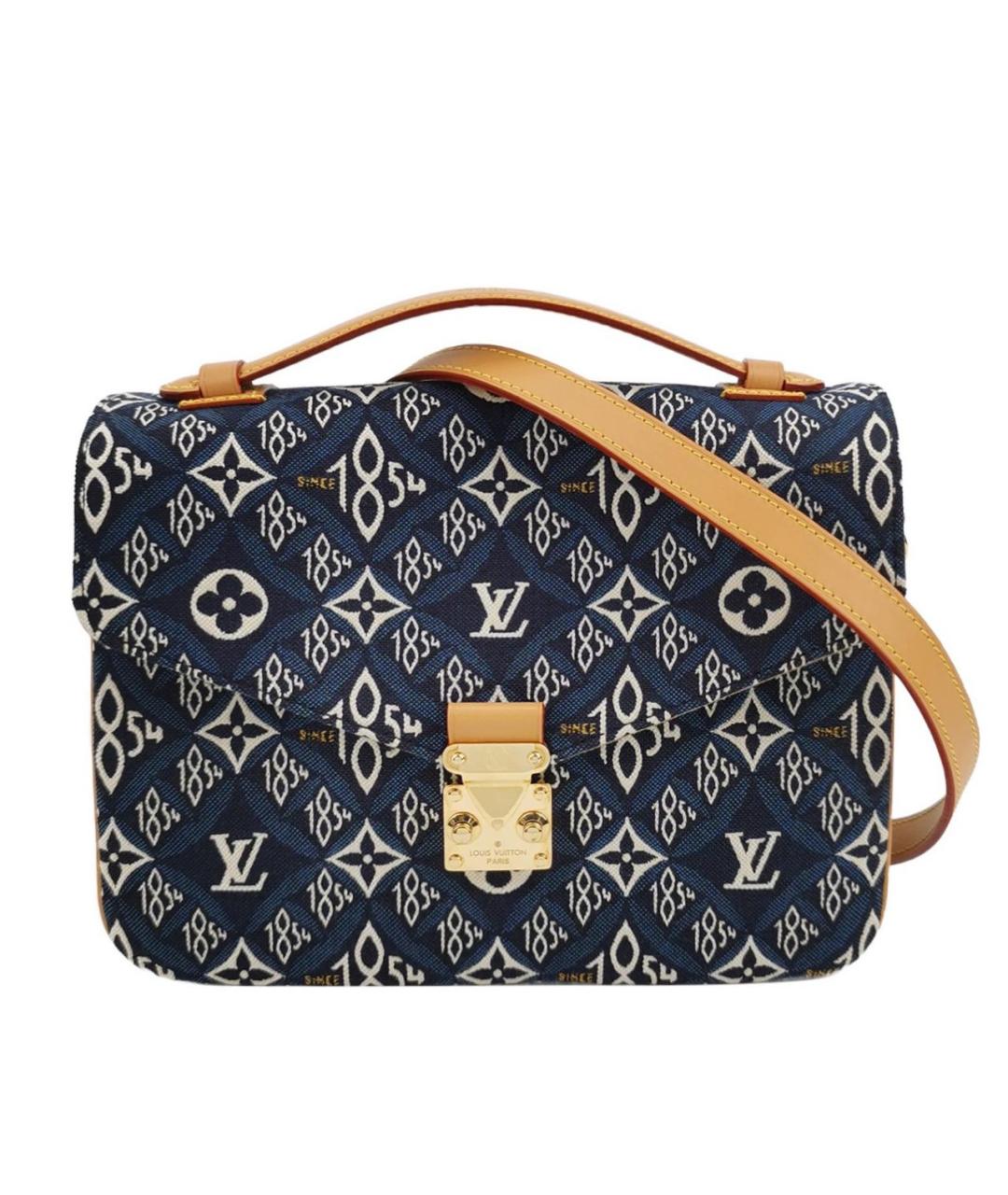 LOUIS VUITTON Синяя кожаная сумка через плечо, фото 9