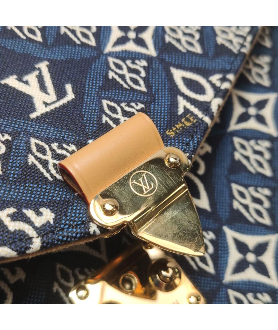 LOUIS VUITTON Синяя кожаная сумка через плечо, фото 7