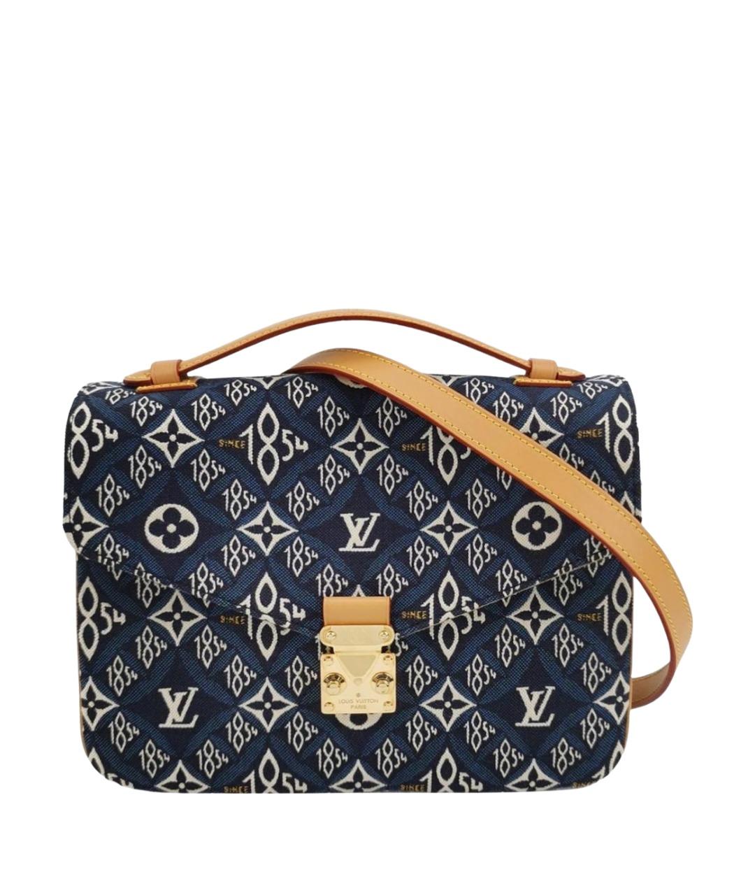 LOUIS VUITTON Синяя кожаная сумка через плечо, фото 1