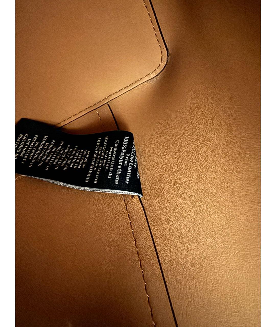 RALPH LAUREN Красная кожаная сумка тоут, фото 5