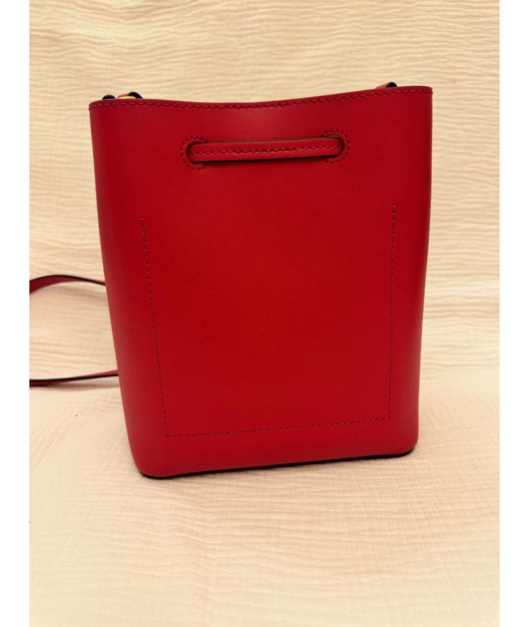 RALPH LAUREN Красная кожаная сумка тоут, фото 3
