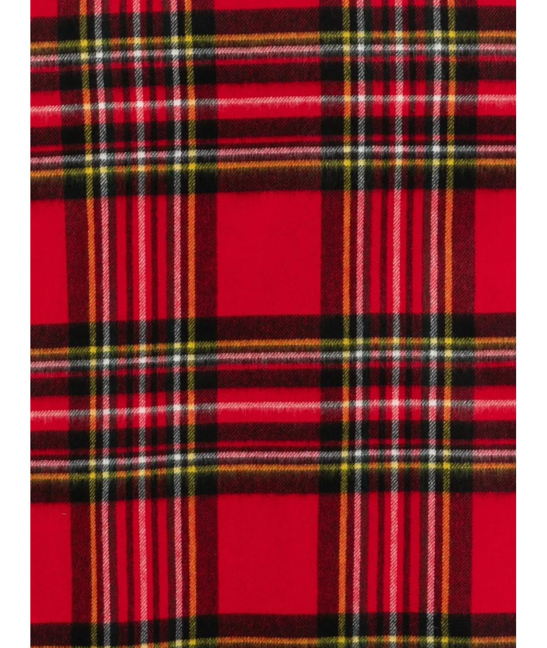 BARBOUR Красный шерстяной шарф, фото 2