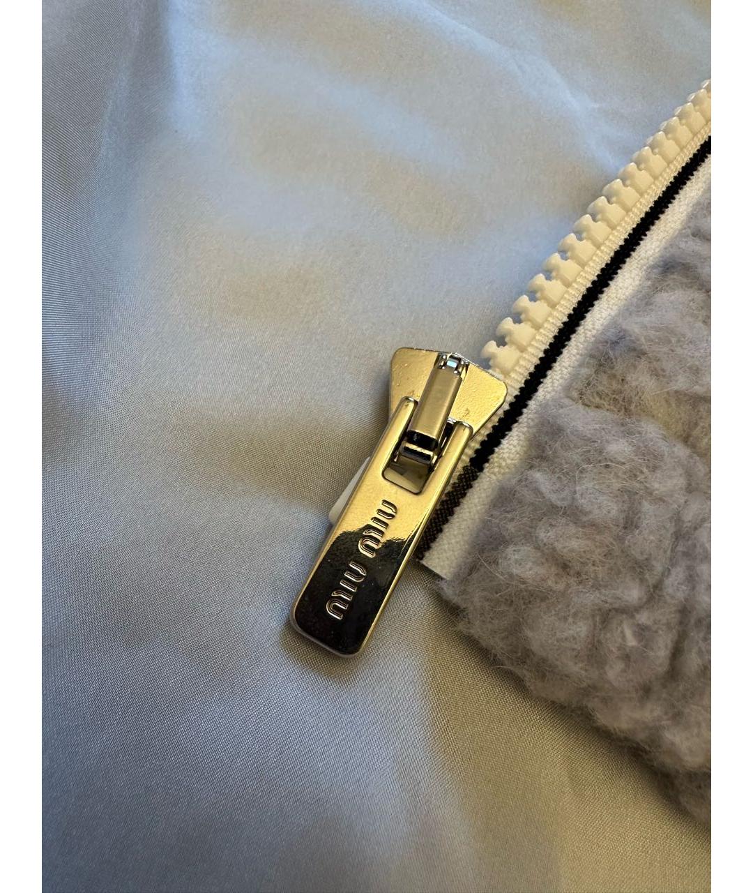 MIU MIU Фиолетовая шерстяная куртка, фото 5