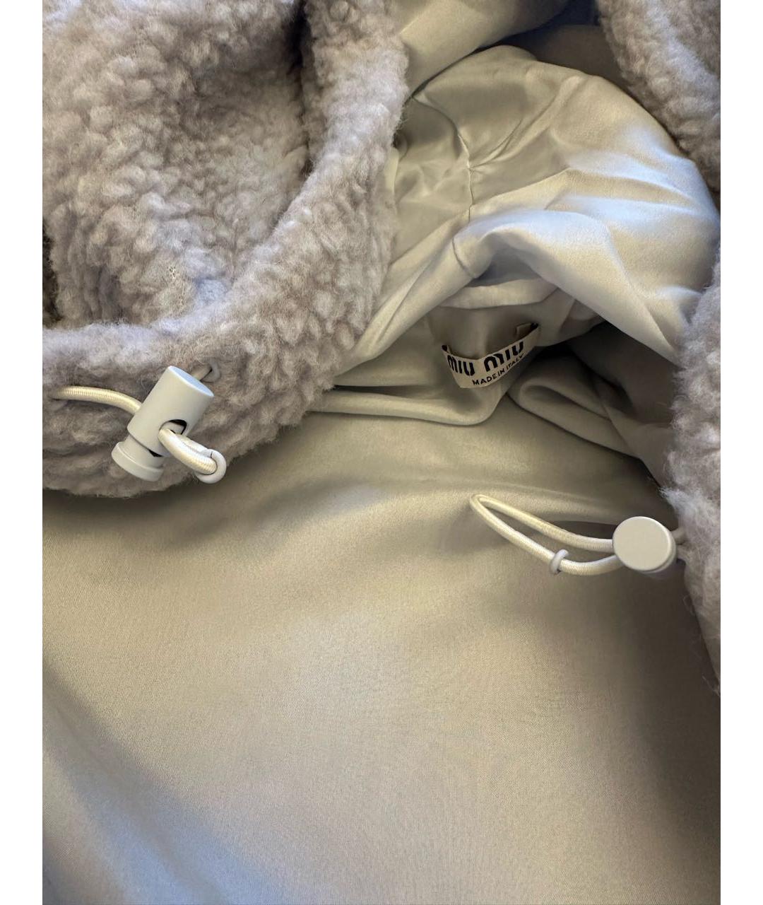 MIU MIU Фиолетовая шерстяная куртка, фото 7