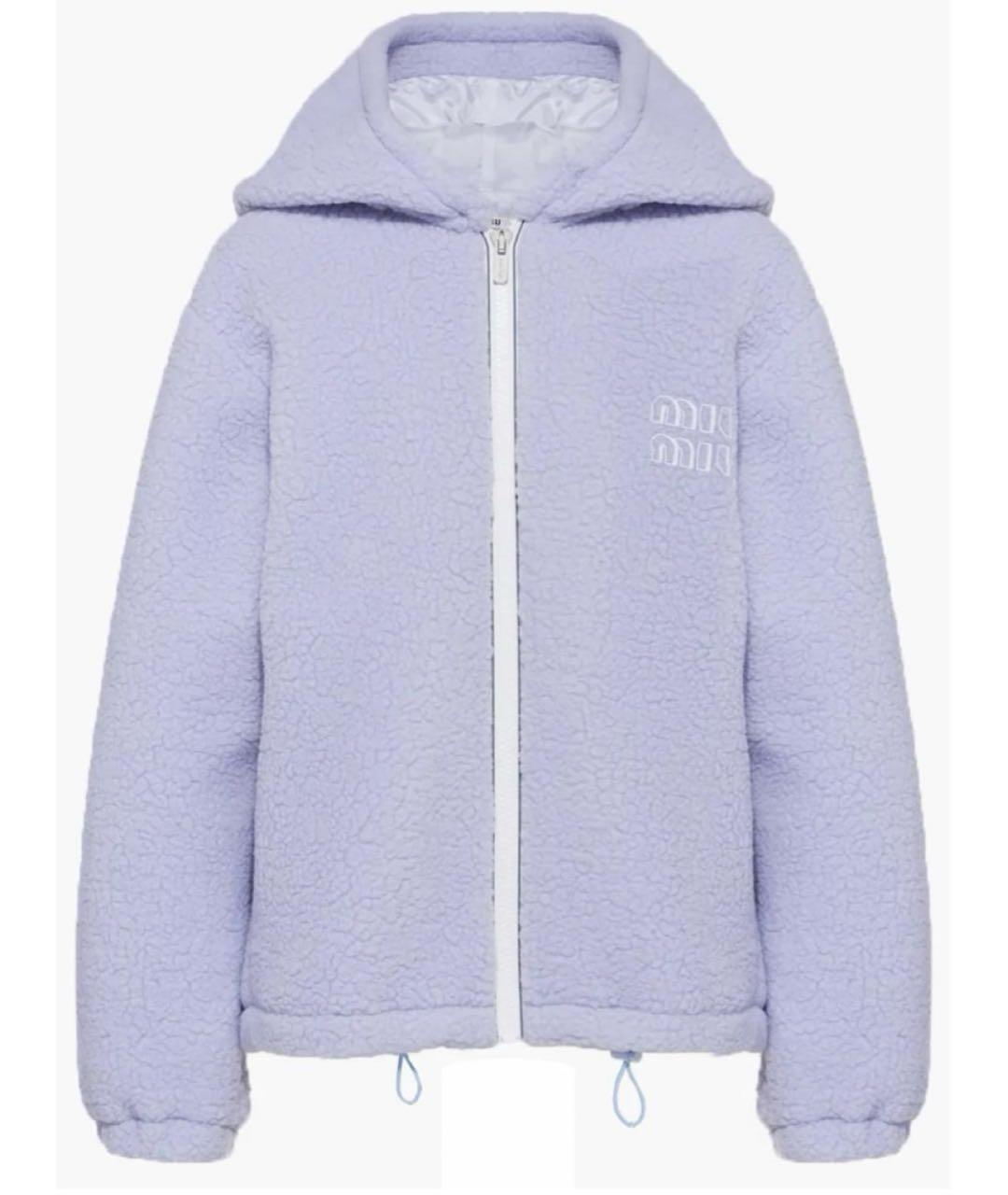 MIU MIU Фиолетовая шерстяная куртка, фото 9