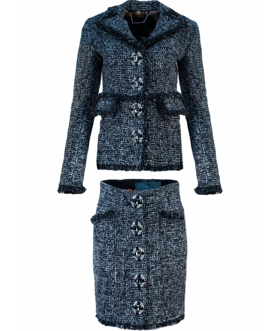 PHILIPP PLEIN Серый полиэстеровый костюм с юбками, фото 1