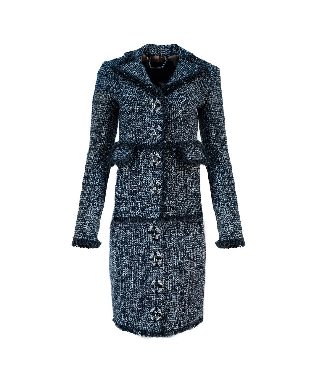 PHILIPP PLEIN Серый полиэстеровый костюм с юбками, фото 10