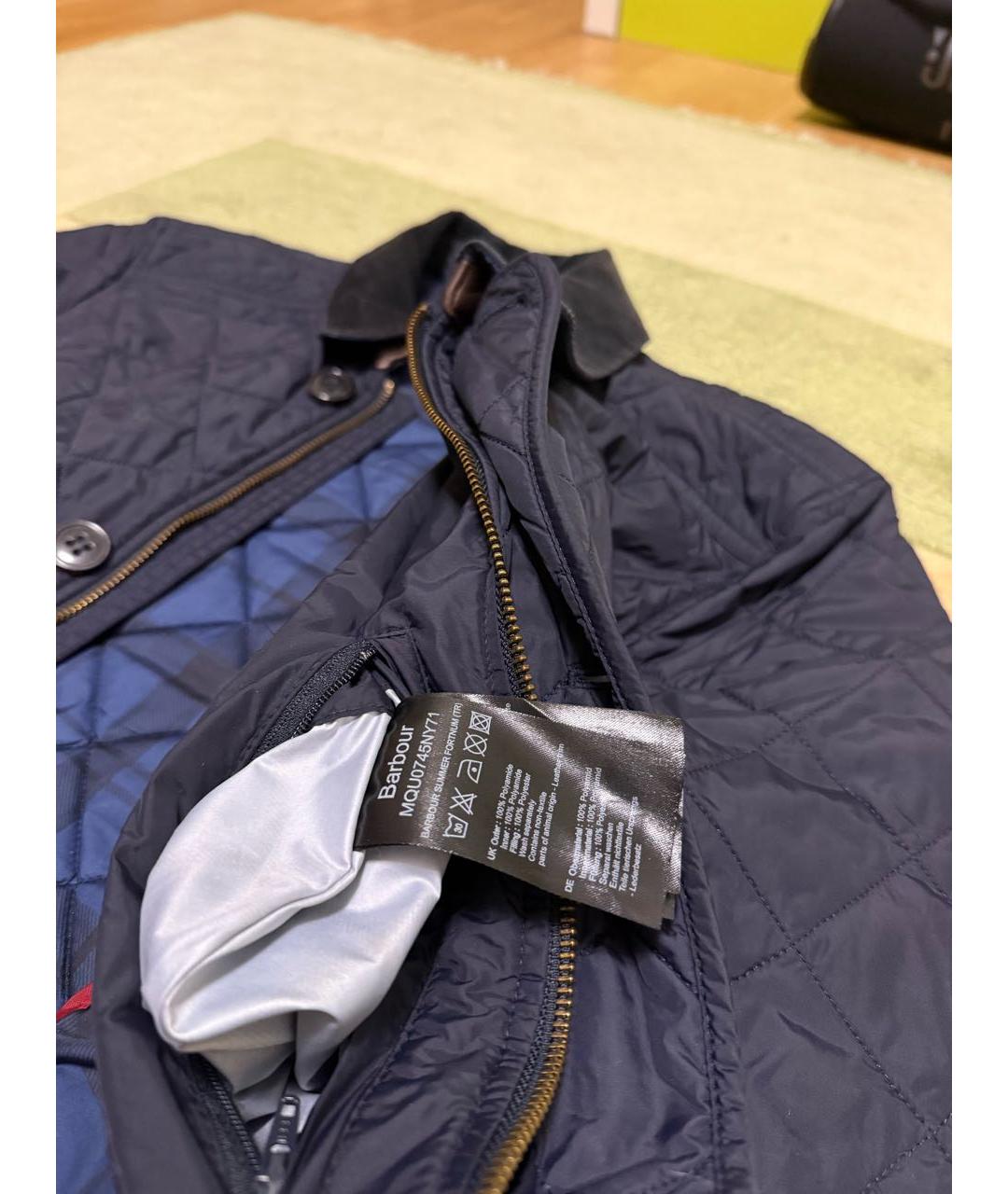 BARBOUR Синяя хлопковая куртка, фото 7