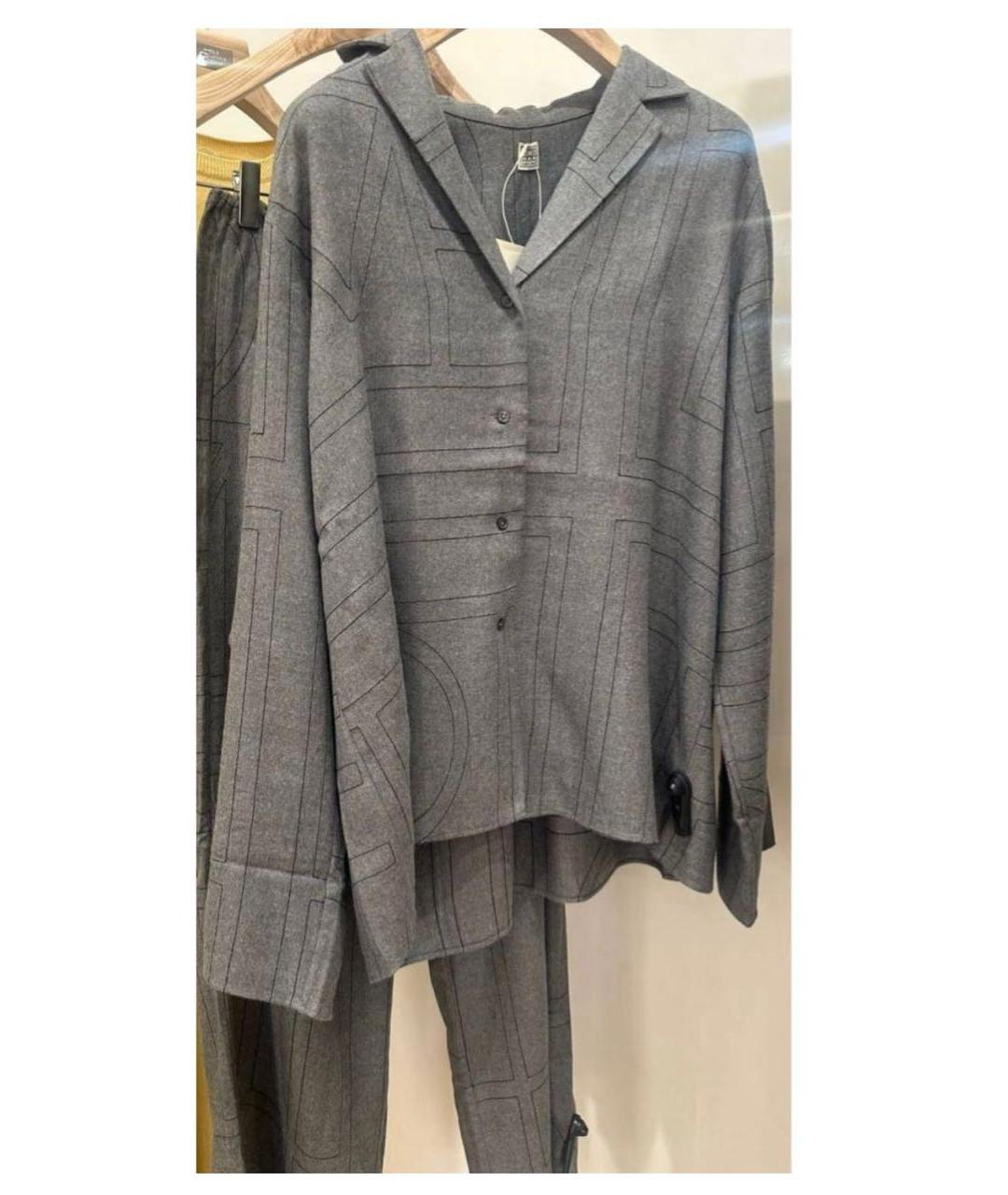 TOTEME Серый костюм с брюками, фото 2