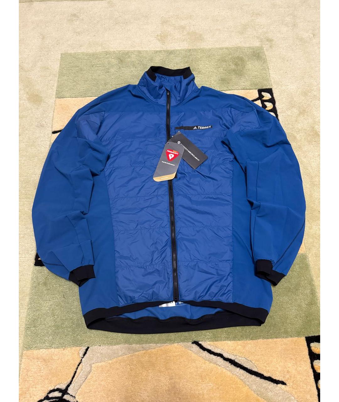 ADIDAS Синяя синтетическая куртка, фото 7