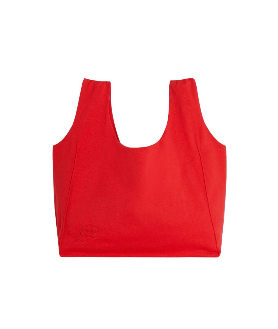 THE PANGAIA Красная хлопковая сумка тоут, фото 1