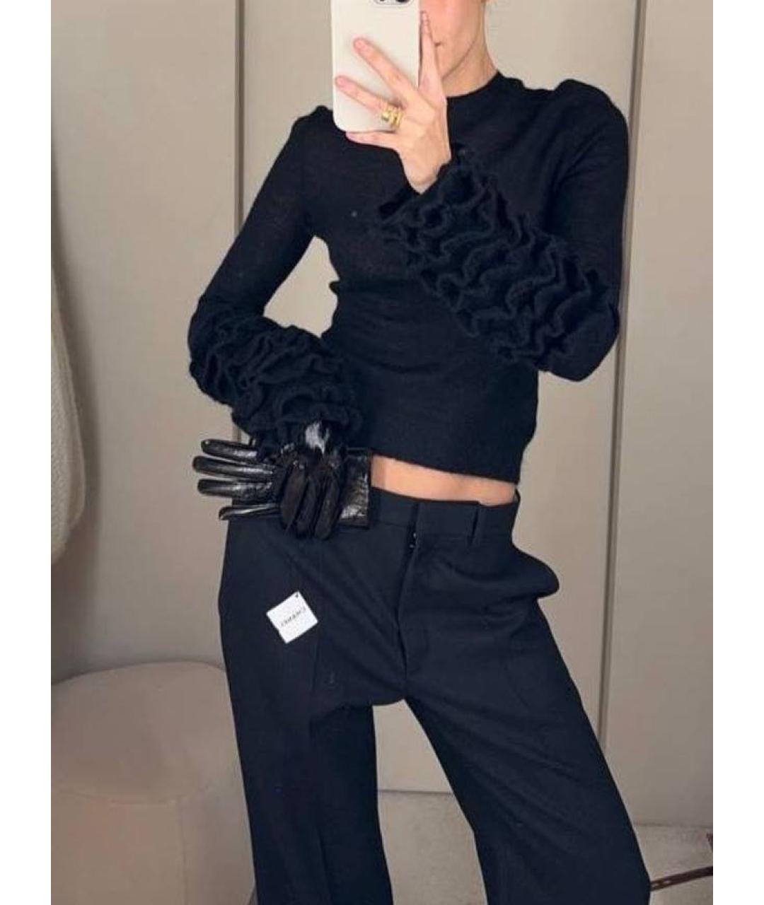 ALAIA Черный шерстяной джемпер / свитер, фото 3