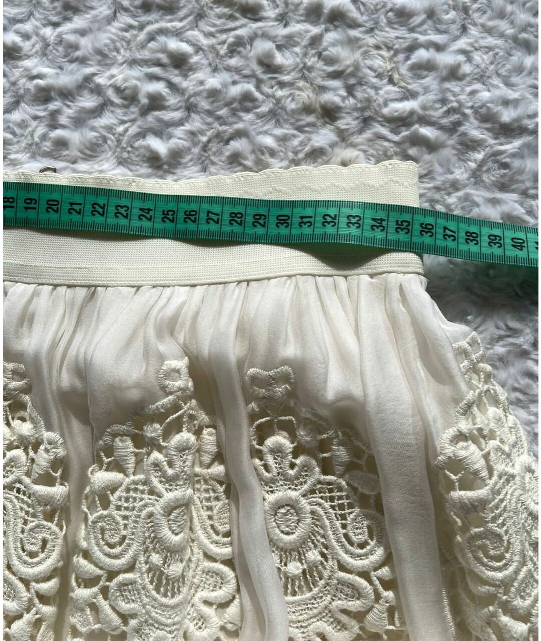 DOLCE&GABBANA Бежевая шелковая юбка макси, фото 8