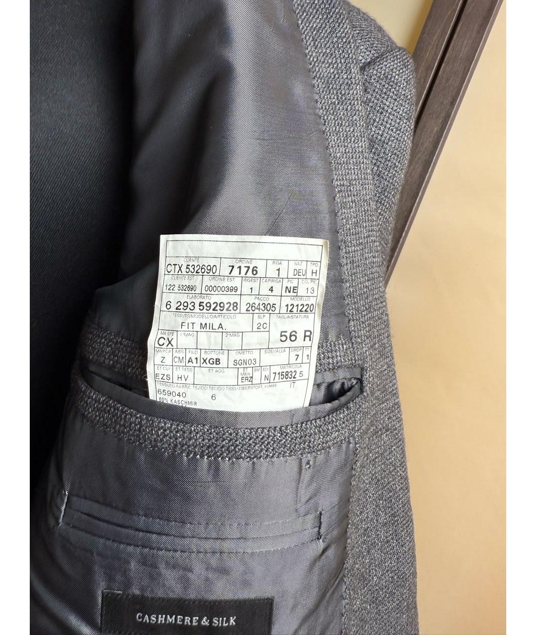ERMENEGILDO ZEGNA XXX Серый кашемировый пиджак, фото 5