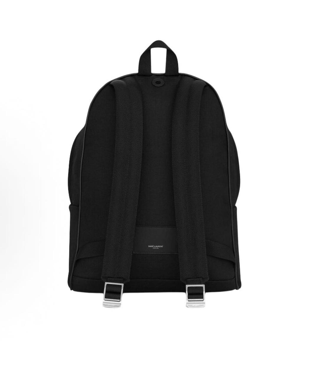 SAINT LAURENT Черный тканевый рюкзак, фото 3