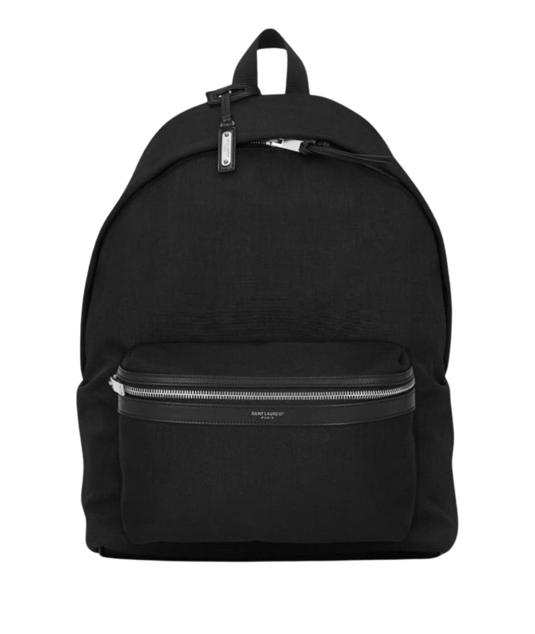 SAINT LAURENT Черный тканевый рюкзак, фото 1