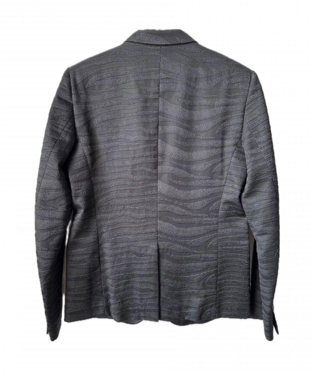 BALMAIN Черный шерстяной пиджак, фото 2