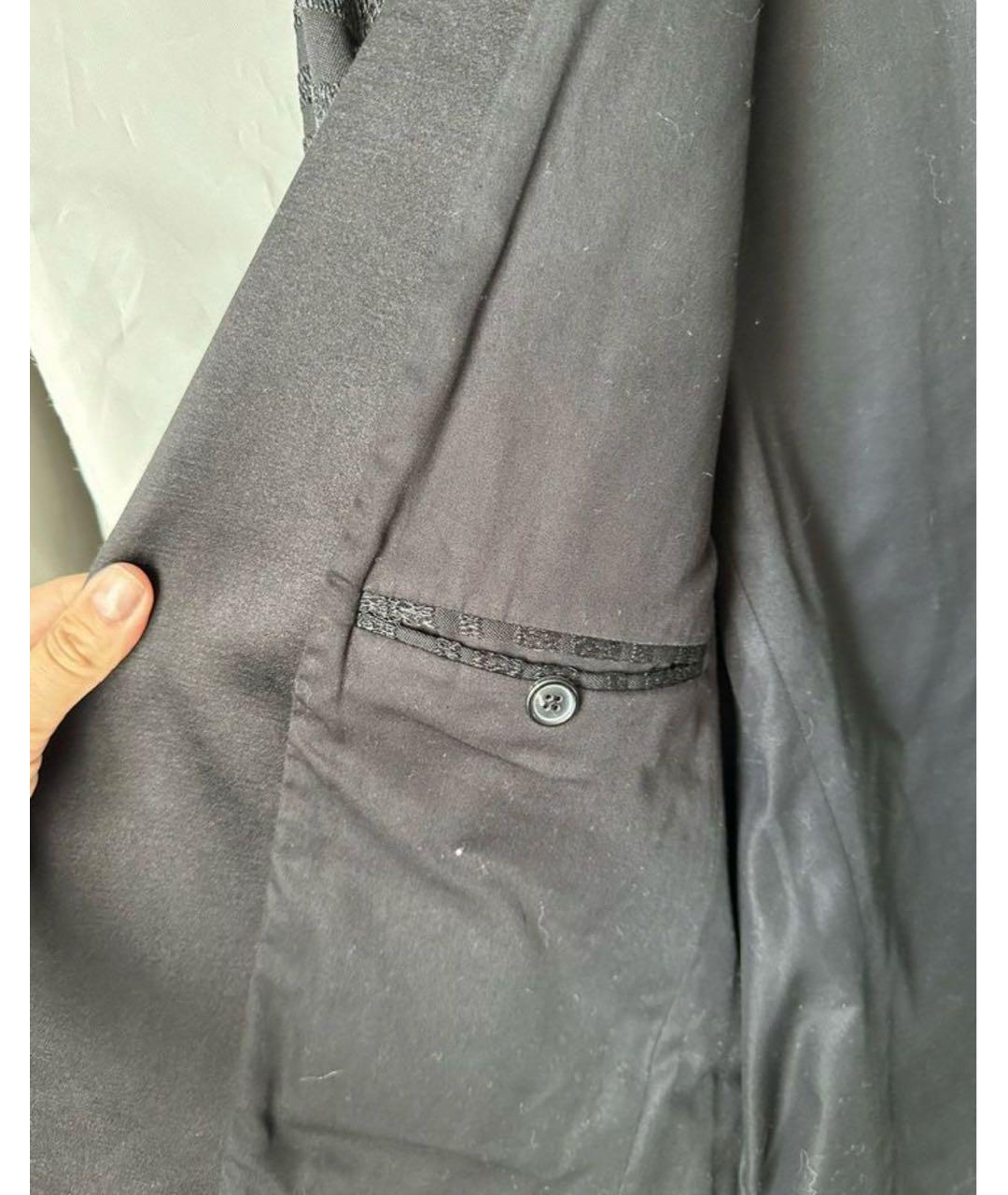 BALMAIN Черный шерстяной пиджак, фото 7