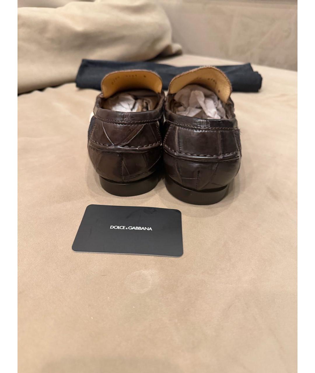 DOLCE&GABBANA Мульти лоферы из экзотической кожи, фото 6