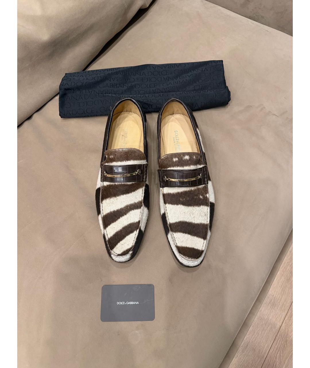 DOLCE&GABBANA Мульти лоферы из экзотической кожи, фото 2