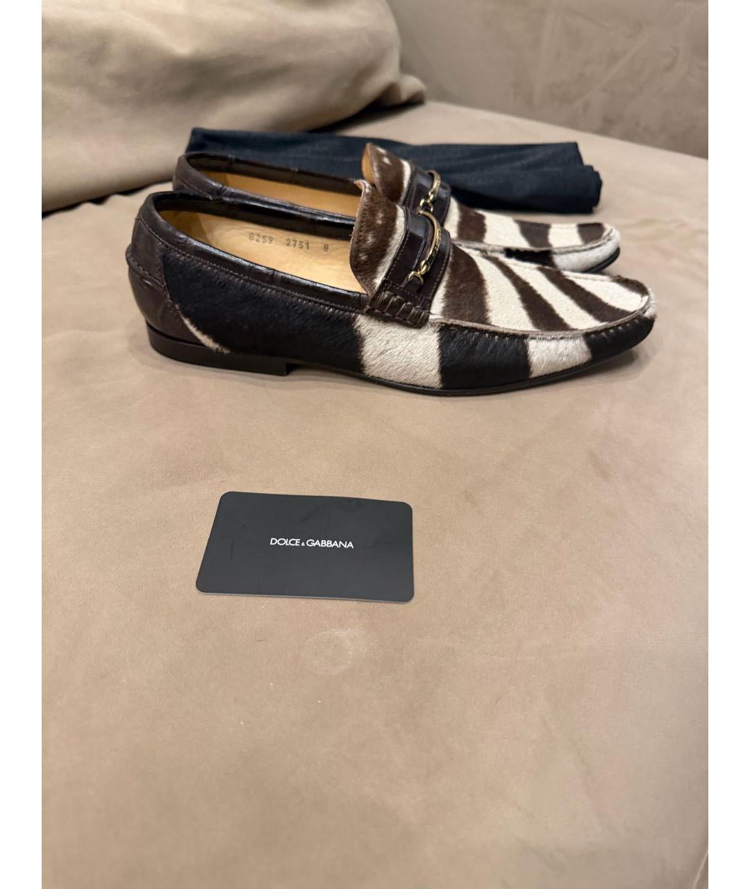 DOLCE&GABBANA Мульти лоферы из экзотической кожи, фото 9