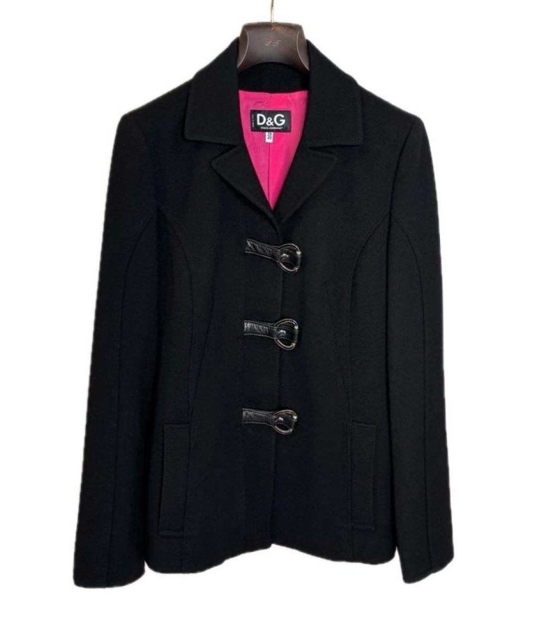 DOLCE&GABBANA Черный шерстяной жакет/пиджак, фото 7