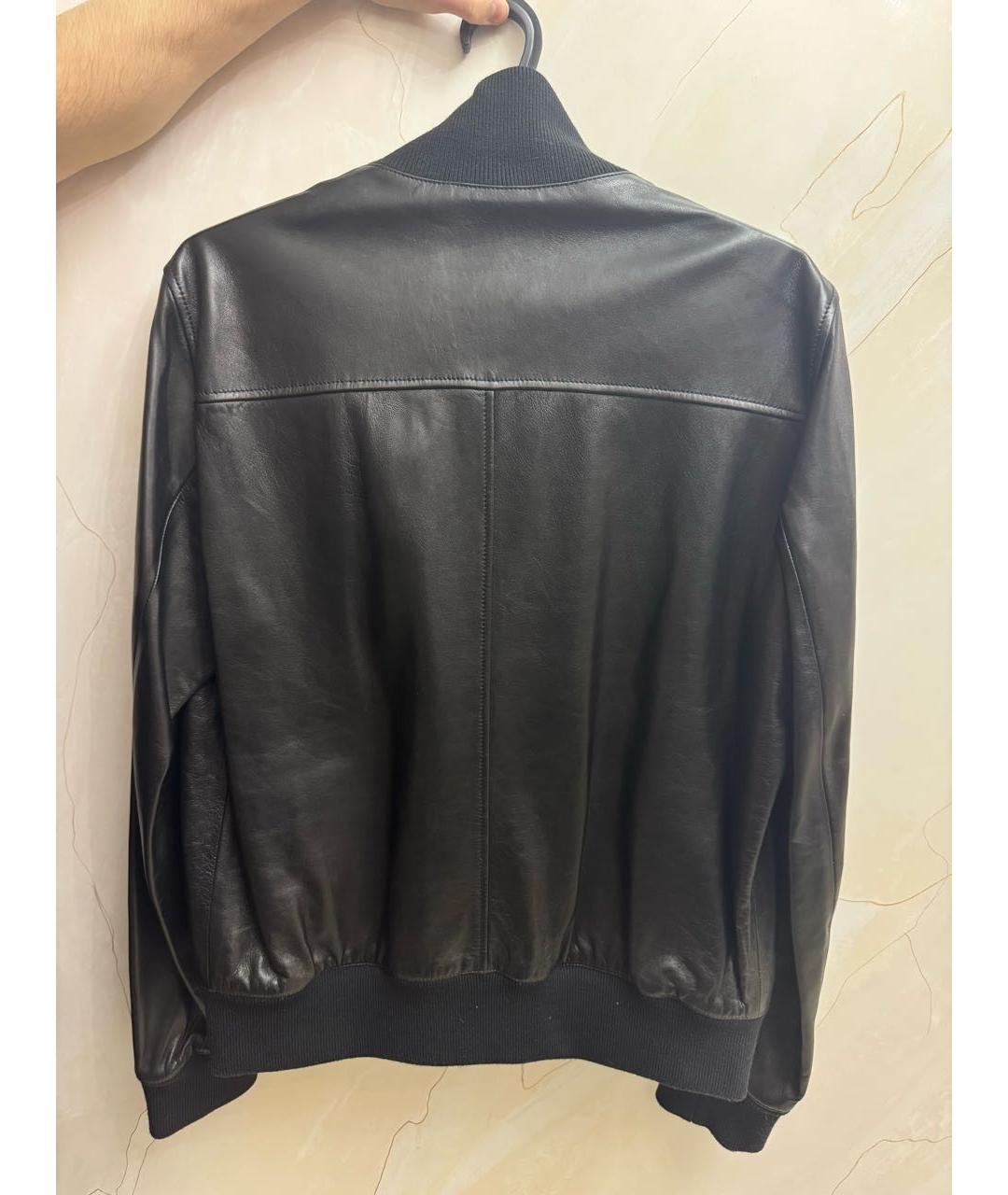 GUCCI Черная кожаная куртка, фото 2