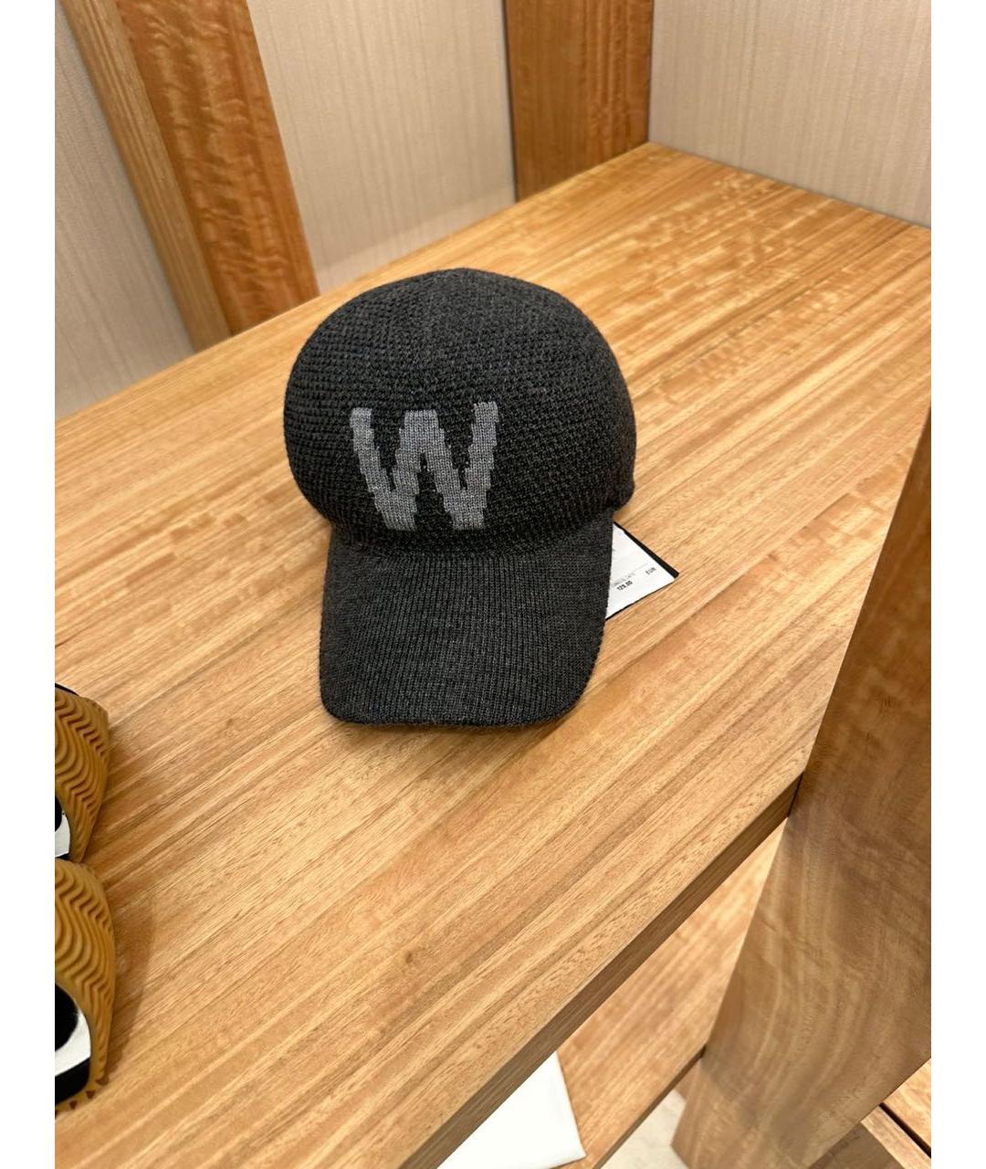 WEEKEND MAX MARA Серая шерстяная кепка, фото 4