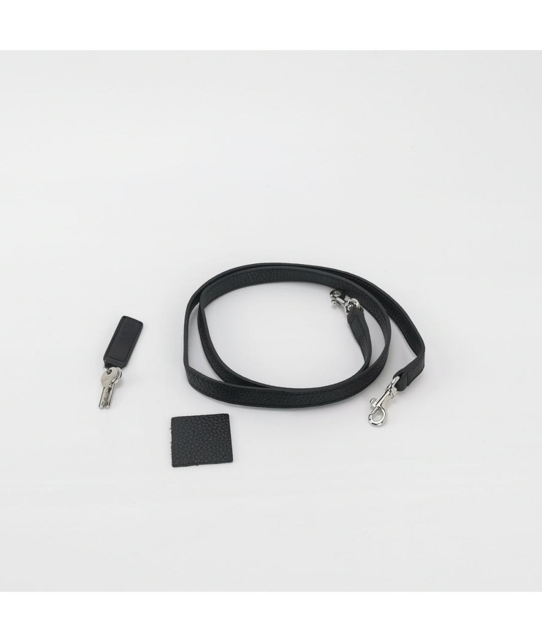 SAINT LAURENT Черная кожаная сумка с короткими ручками, фото 8