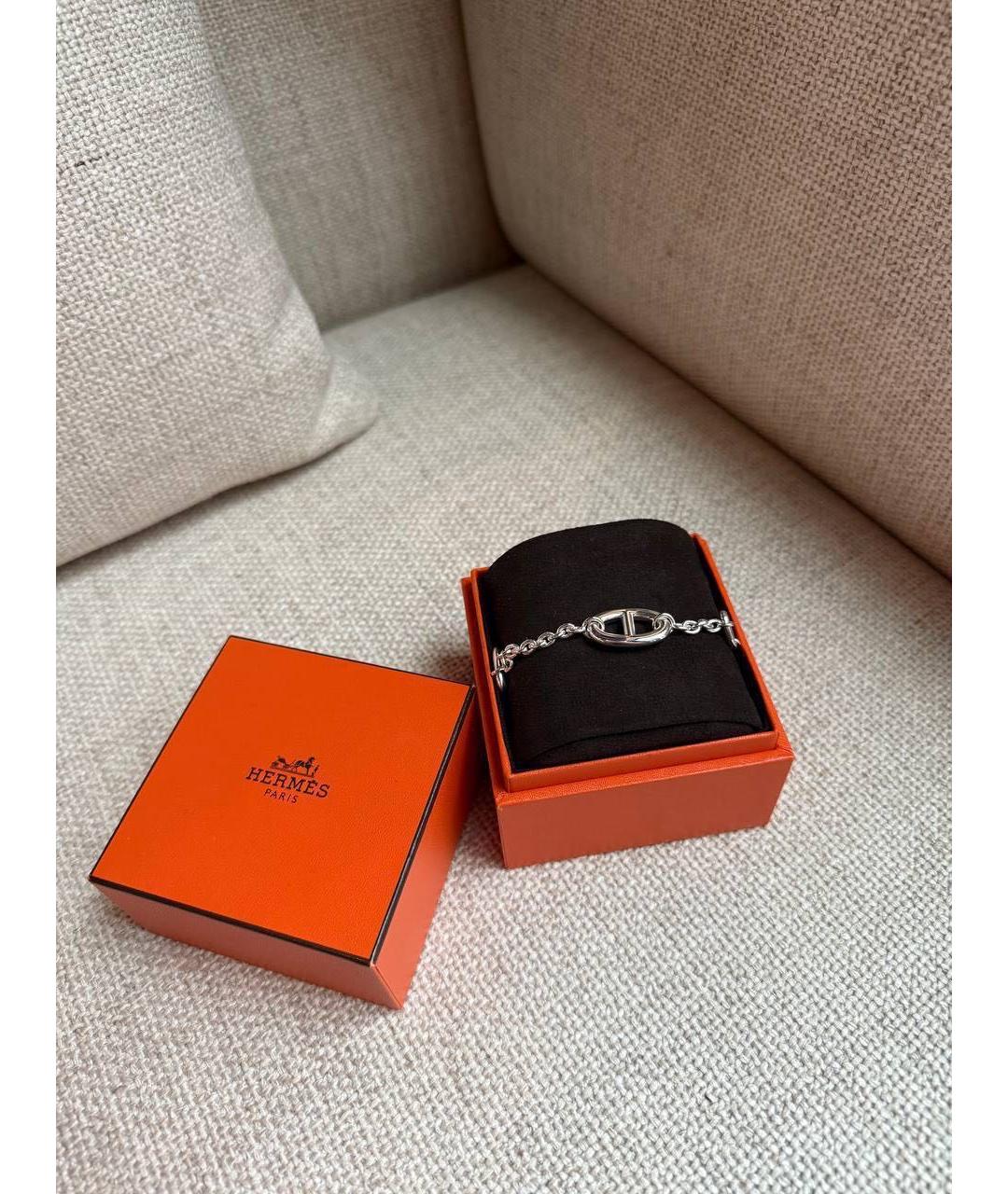 HERMES Серебрянный серебряный браслет, фото 2