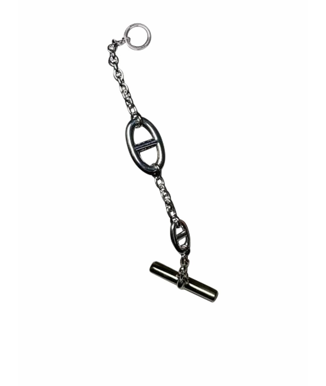 HERMES Серебрянный серебряный браслет, фото 1