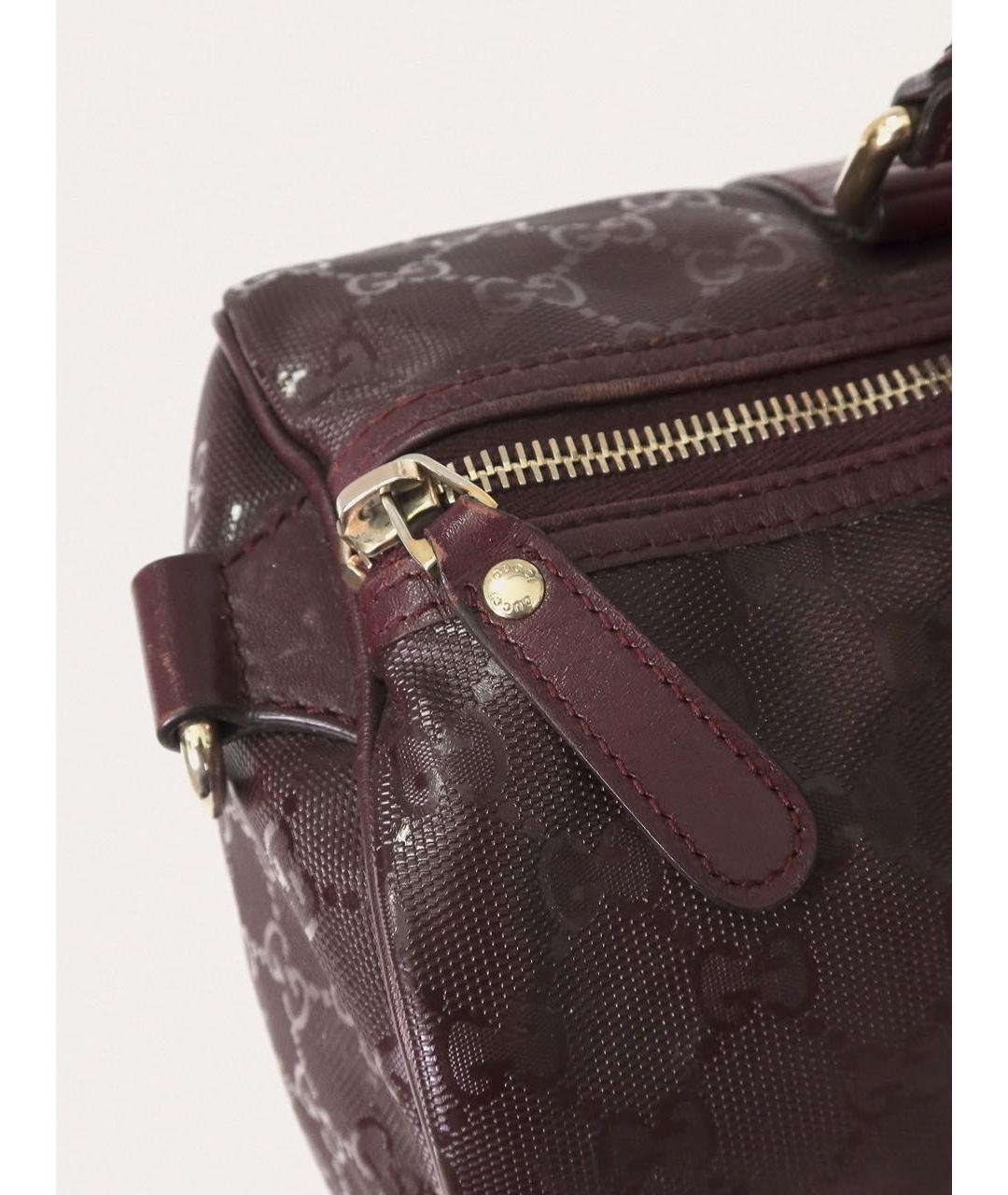 GUCCI Фиолетовая кожаная сумка с короткими ручками, фото 7