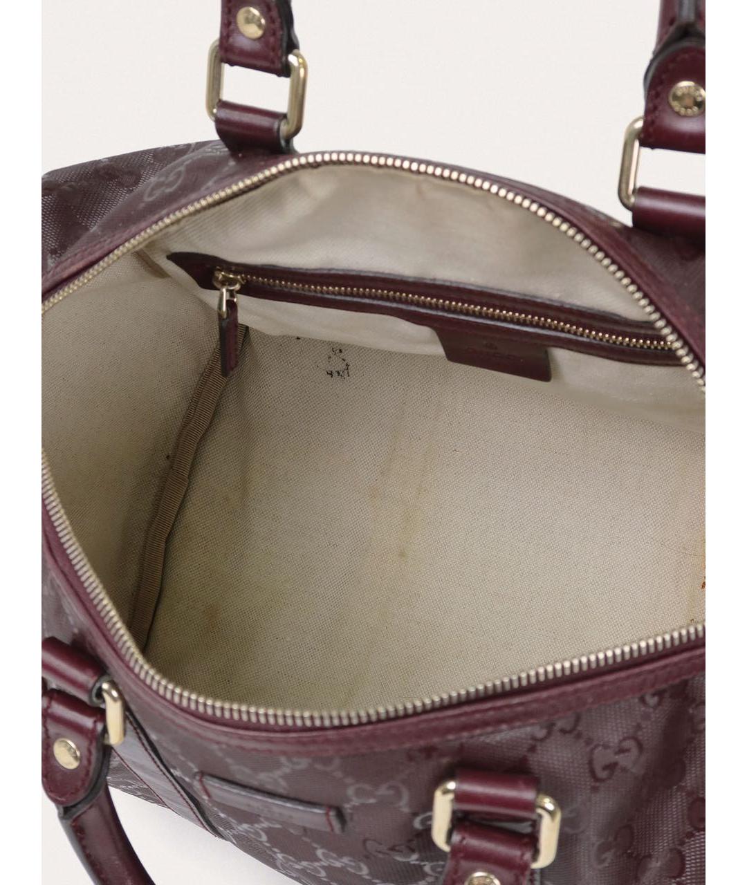 GUCCI Фиолетовая кожаная сумка с короткими ручками, фото 4