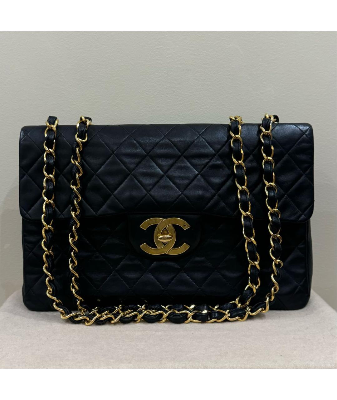 CHANEL Черная кожаная сумка через плечо, фото 9