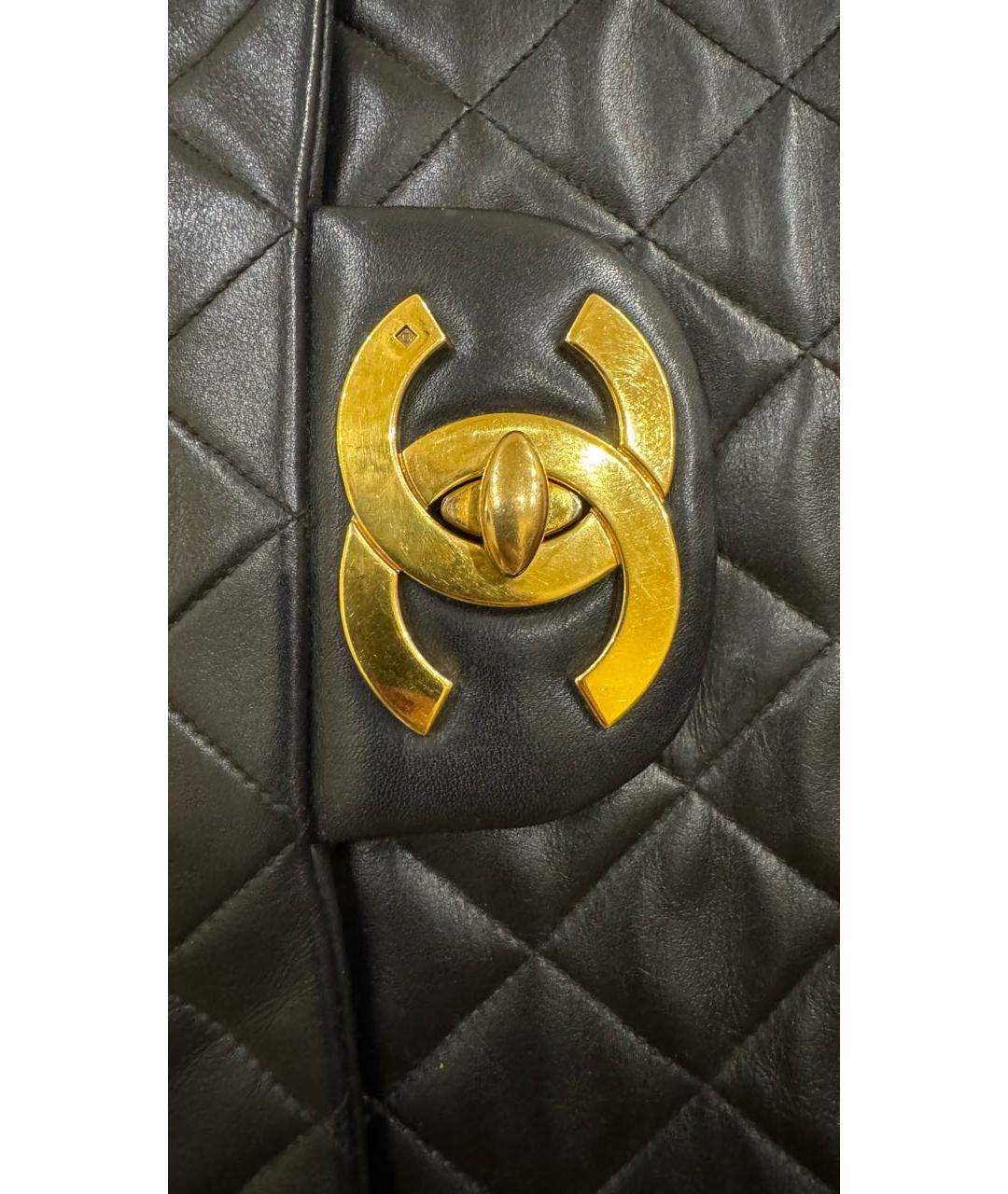 CHANEL Черная кожаная сумка через плечо, фото 7